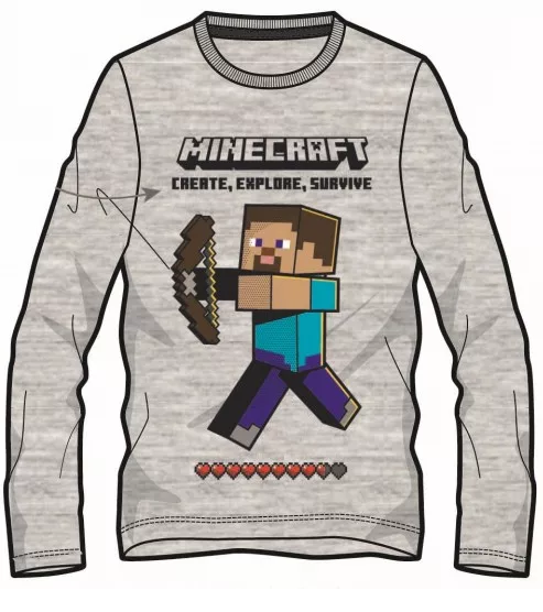 Minecraft Långärmad tröja - Steve explores!