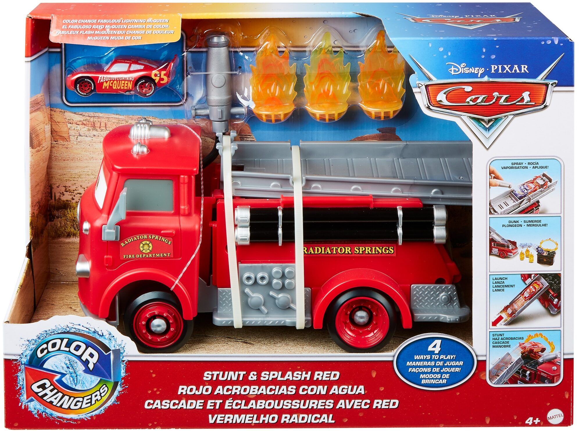 Cars / Brandbil Red Fire Truck Colour Change