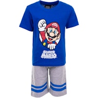 Super Mario - 2 delat set T-shirt - Shorts / Kortärmad Pyjamas - Marios world!