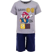 Super Mario - 2 delat set T-shirt - Shorts / Kortärmad Pyjamas - Game on!