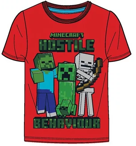 Minecraft T-shirt / Kortärmad tröja - Hostile behavior!