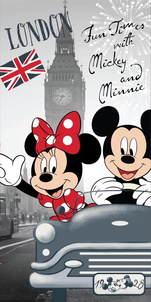 Disney Mimmi Pigg & Musse pigg  - Badlakan - Handduk - London