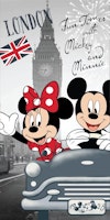 Disney Mimmi Pigg & Musse pigg  - Badlakan - Handduk - London