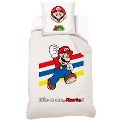 Stort Premium Super Mario Påslakan Enkelsäng - It's me Mario!