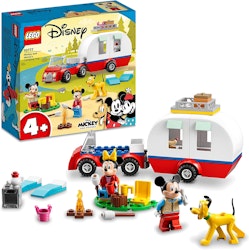 LEGO 10777 Disney Mickey and Friends Musse Piggs och Mimmi Piggs campingsemester Byggsats med Leksaksbil och 3 Minifigurer, från 4 år