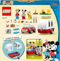 LEGO 10777 Disney Mickey and Friends Musse Piggs och Mimmi Piggs campingsemester Byggsats med Leksaksbil och 3 Minifigurer, från 4 år