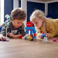 LEGO 10940 DUPLO Spidermans Spindelmannens högkvarter, Barnleksak för Förskolebarn från 2 år, Byggsats med Marvel Superhjälte Figur