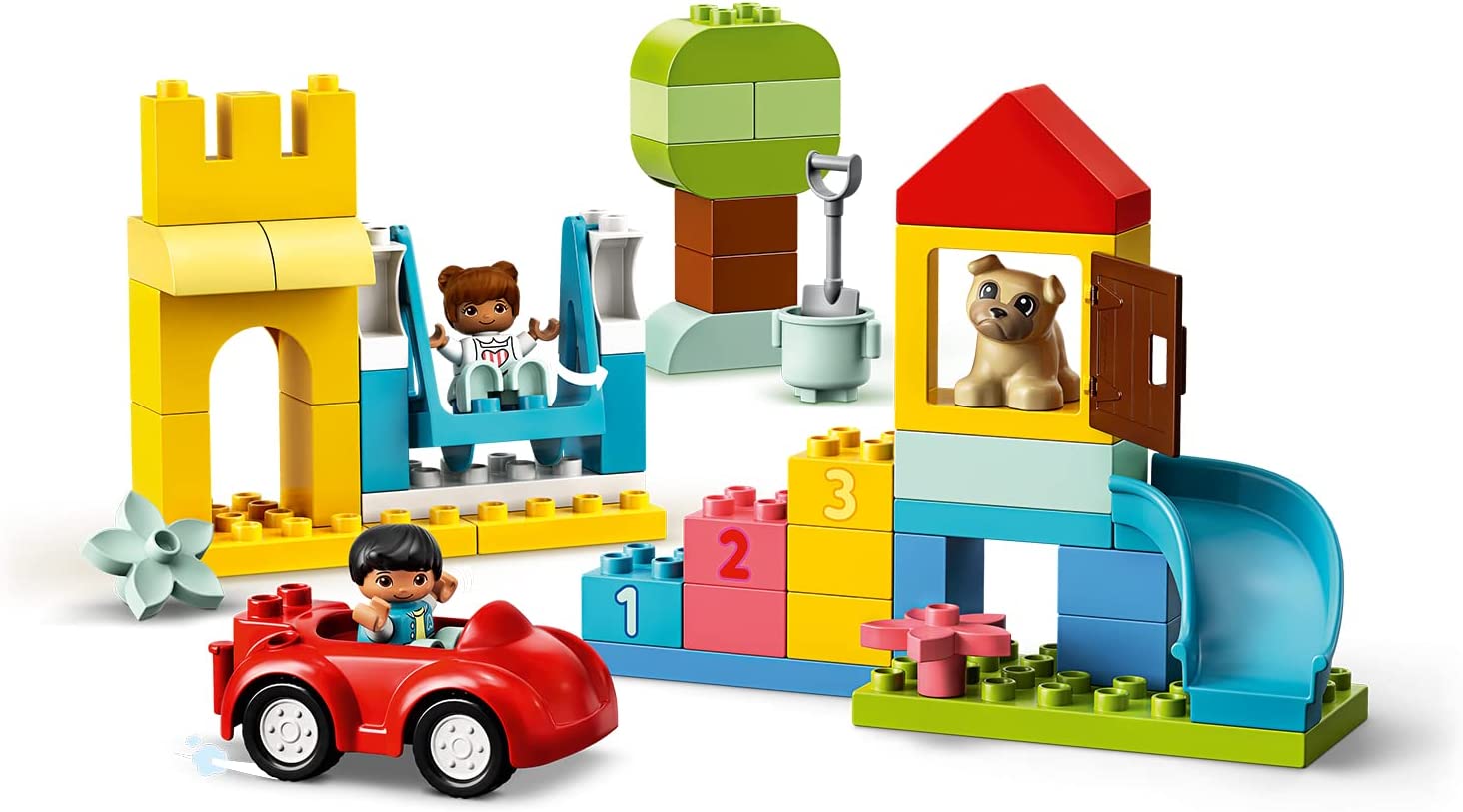 LEGO 10914 DUPLO Classic Klosslåda deluxe, Pedagogiska Leksaker, Leksaksförvaring, Leksak 1,5+ år