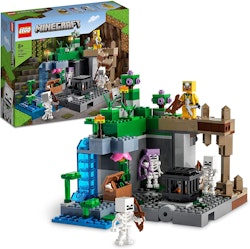 LEGO 21189 Minecraft Skelettgrottan Byggsats med Mobs & skelett, Innehåller flera objekt spelet, Byggleksak för barn från 8 årgklossar, Leksak för Barn 8+ år