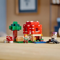 LEGO 21179 Minecraft Svamphuset, Leksak för Barn 8+ År, Med Figurerna Alex och Mooshroom