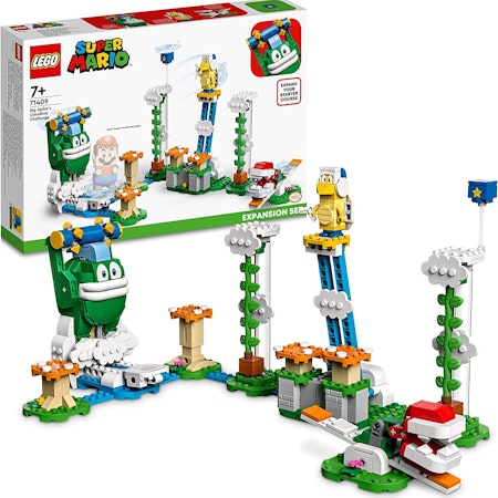 LEGO 71409 Super Mario Big Spikes molnutmaning – Expansionsset Byggsats med 3 minifigurer inkl Boomerang Bro & Piranha Plant, Samlarobjekt, Från 7 år