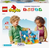 LEGO 10972 DUPLO Havets vilda djur Leksak för Barn med Leksaksdjur inkl. Sköldpadda och Tropiska Fiskar, Pedagogiska Leksaker för Barn över 2 år