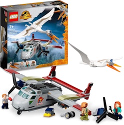 LEGO 76947 Jurassic World Quetzalcoatlus – flygplansattack Byggsats med Flygplan, Dinosaurie