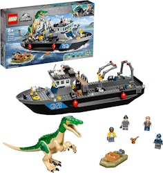 LEGO 76942 Jurassic World Båtflykt med Baryonyx leksak & motorbåt