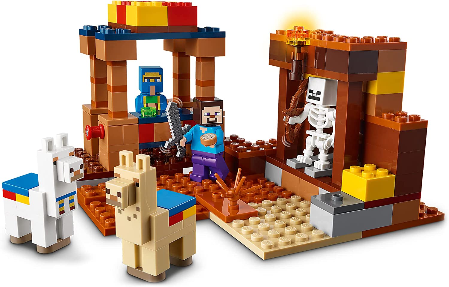 LEGO 21167 Minecraft Handelsposten Byggsats Barnleksaker, Byggklossar
