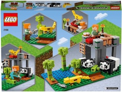LEGO 21158 Minecraft Pandagården Byggsats med Minifigurer, Byggklossar