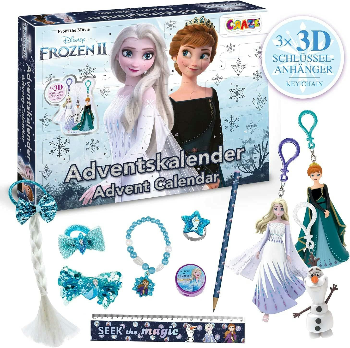 Adventskalender Disney Frost / Frozen Elsa & Anna - Julkalender 24 Luckor -  Minibossen.se