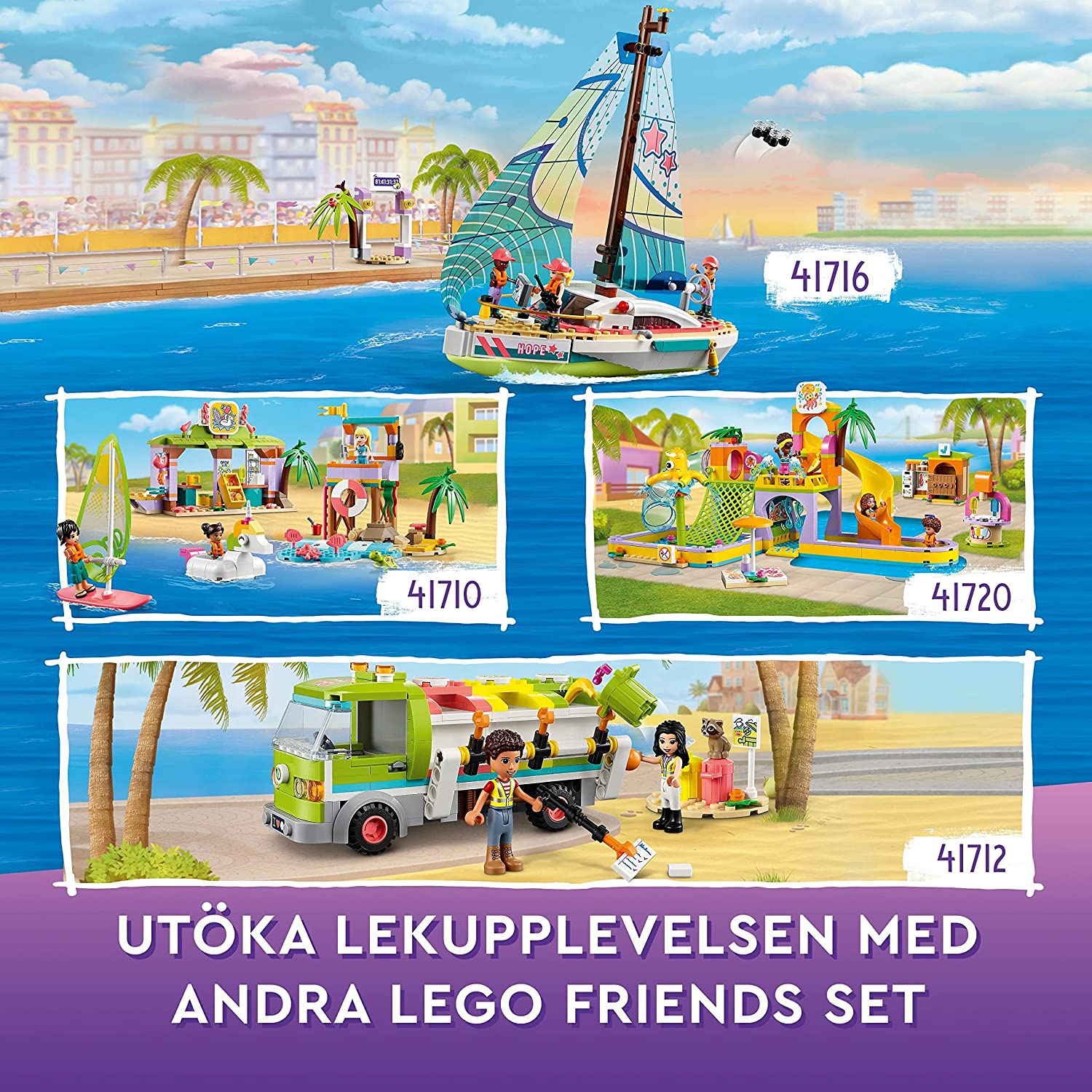 LEGO 41720 Friends Vattenpark Byggsats med Heartlake City