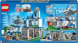 LEGO 60316 City Polisstation med Van, Sopbil och Helikopter