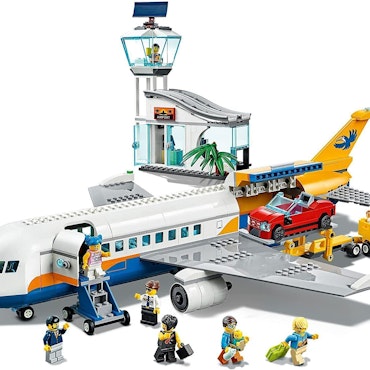 LEGO 60262 City Airport Passagerarplan Byggset med Minifigurer, Leksaksflygplan