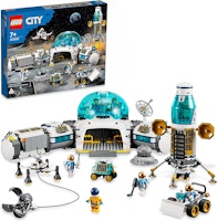 LEGO 60350 City Månforskningsbas Rymdleksak, Modellbyggsats, Rymdraket,
