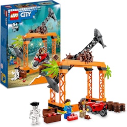 LEGO 60342 City Stuntz Stuntutmaning med hajattack Leksaksmotorcykel för Galna TV-stunts