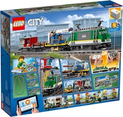 LEGO 60198 City Trains Godståg Byggsats med Leksakståg, Radiostyrd, Bluetooth, Fjärrkontroll