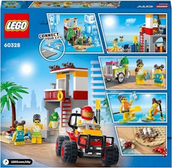 LEGO 60328 City Livräddarstation på Stranden med Fyrhjuling, Glassvagn