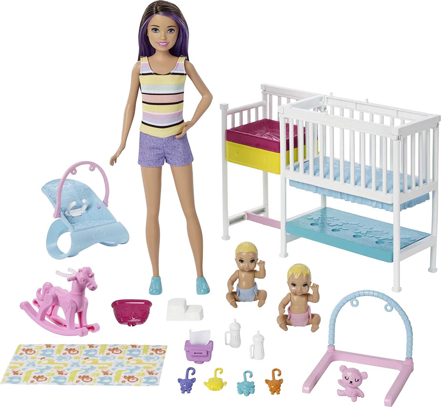 Barbie - Mamma / Barnvakt Tvillingar - Barbie Skipper Babysitters