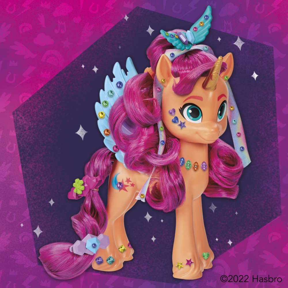 My Little Pony: Make Your Mark-leksak, Ribbon Hairstyles Sunny Starscout – ponny på 15 cm