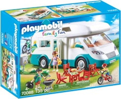 PLAYMOBIL  - Familj och husbil, campingbil, campingsemester