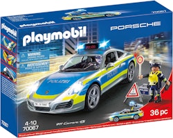 Playmobil - Porsche 911 Carrera 4S Polis Leksasbil Ljus och Ljud