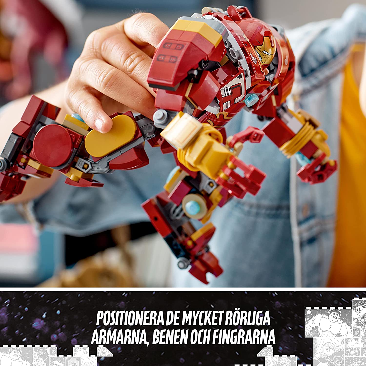 LEGO 76247 Marvel Hulkbuster: Slaget om Wakanda - Superhjälte  Robot