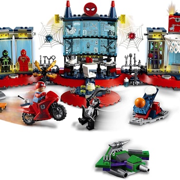 LEGO 76175 Marvel Attacken mot spindeltillhålle, Spindelmannen/Green Goblin och Venom - Spiderman