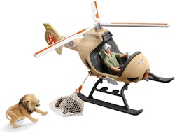 SCHLEICH® Wild Life Djurräddning med Helikopter 42476