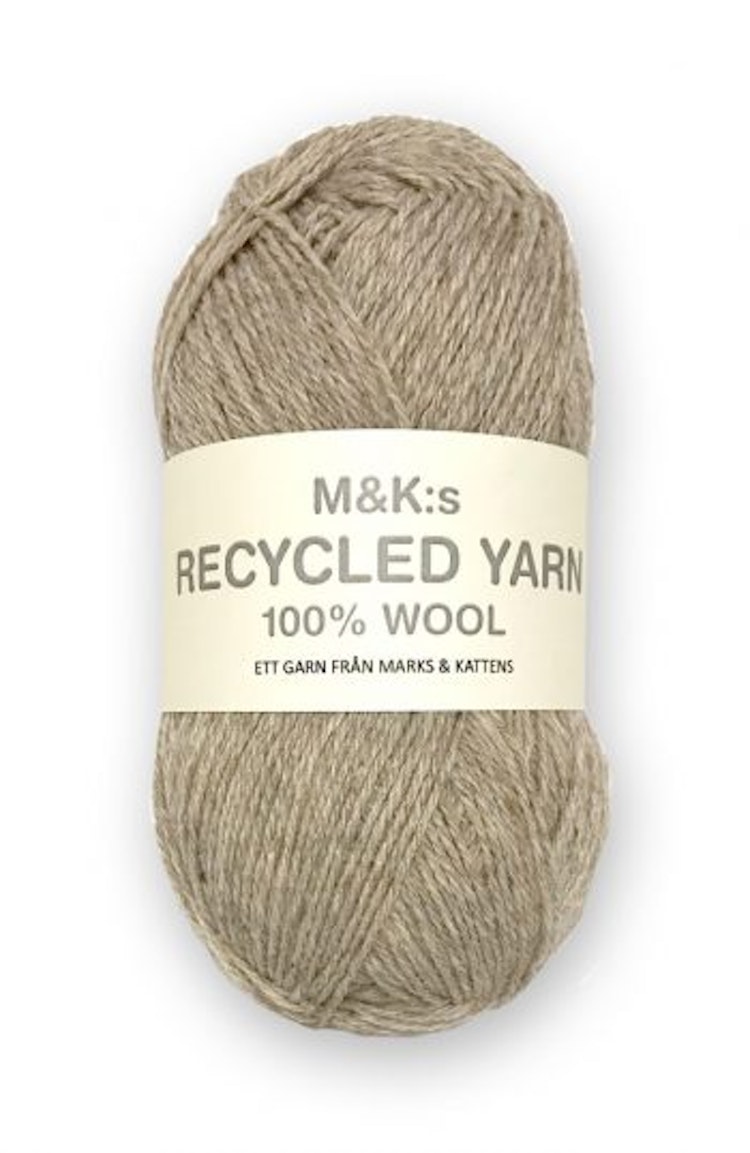 M&K Recycled Yarn, Ljusbeige