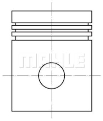 Kolvsats 03742 0,6 1979/84 Motor B23A, E