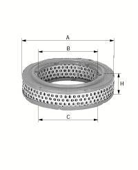 Luftfilter Mann C 2552/1 1962-77 4-Cyl, 6-Cyl, V6 (CA-643PL)