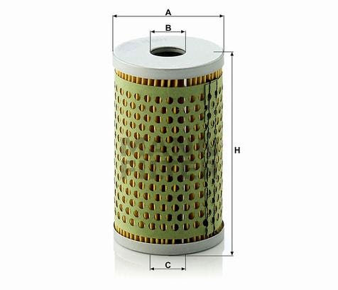 Oljefilter H-601 1961-73 Prinz 110, 1000, 1200