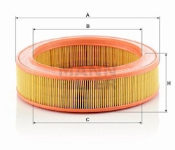 Luftfilter C 2555/2 1968/77 95, 96 V4