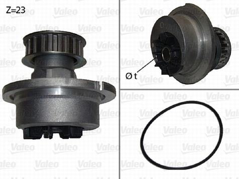Vattenpump PA 91 Opel 1980/89 Kadett, Corsa D,E 1,3