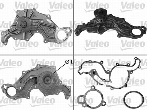 Vattenpump PA 228 Ford 1972/77 Granada 2,3 2,6 V6