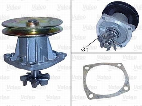 Vattenpump PA 011S 1969/80 Fiat 128 1,1 1,3 lit.