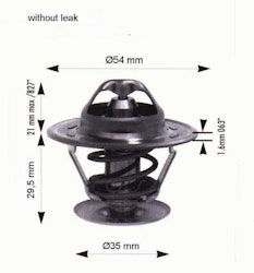 Termostat TE 1335.87  1972/77 Granada 2,3 2,6 V6