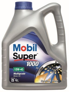 Motorolja Mineralolja Mobil Super 1000 15W-40 4-Liter