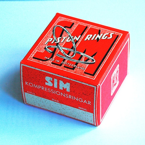 Kolvringar SIM Förpackning 1950-tal