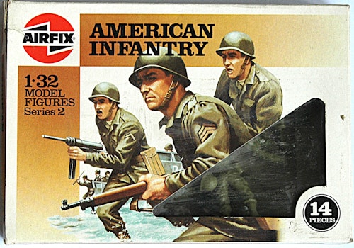 Airfix soldater American Infantry 1:32, 14 st 1970-tal, NOS