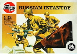 Airfix soldater Russian Infantry 1:32, 14 st 1970-tal, NOS