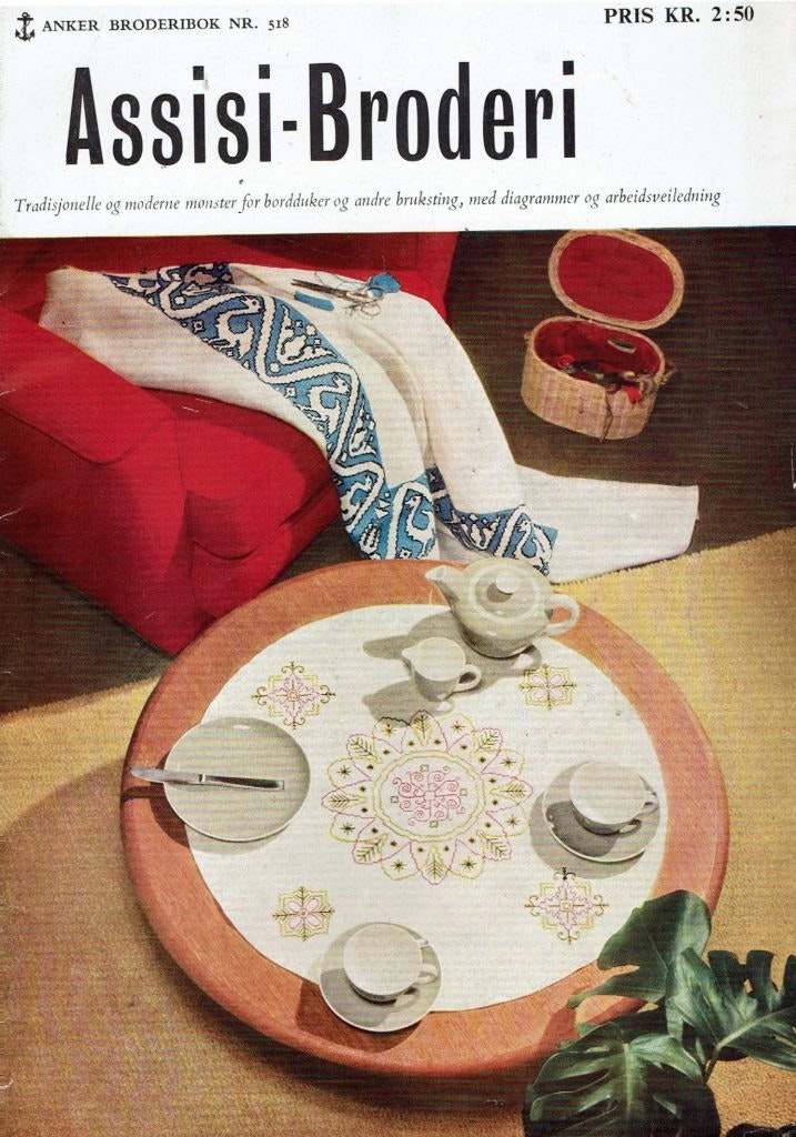 Assisbroderi Ankar Handarbetsbok nr 518, 1950-tal.