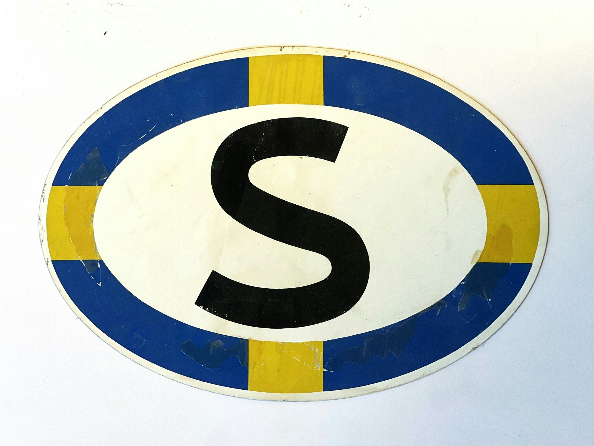 S-Märke metall plåt  ( Aluminium )